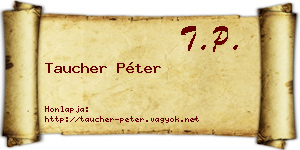 Taucher Péter névjegykártya